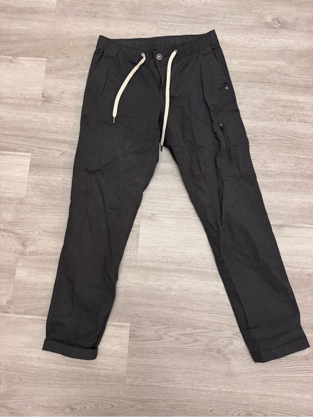 Vuori Ripstop Climber Pants Mens Small Charcoal Grey V412 Organic Cotton Stretch